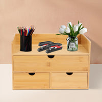 Bamboo Desktop Storage Organiser