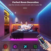 RGB LED Ambient Strip Lights 5m App Controlled
